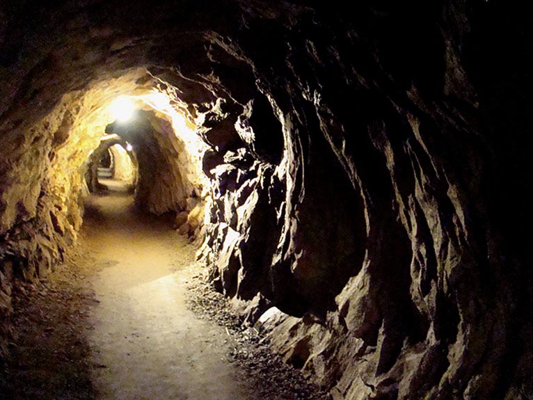 Miniera d'oro della Guia - Le gallerie 02